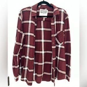 Garage Flannel Shirt Boyfriend Fit